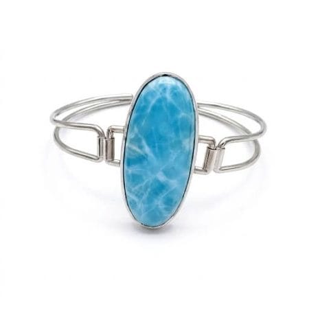 Pulsera de plata 925 con larimar