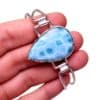Pulsera de plata de ley y larimar con bisagras Pulsera de plata de ley y larimar con bisagras